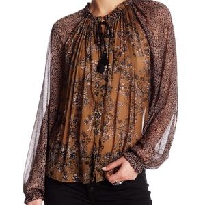 Free People Hendrix Boho Peasant Blouse